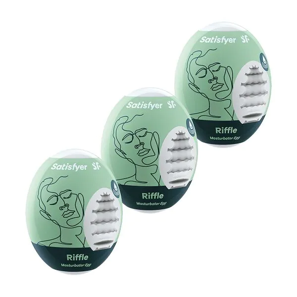 Satisfyer Masturbator Egg 3-delt sæt Riffle