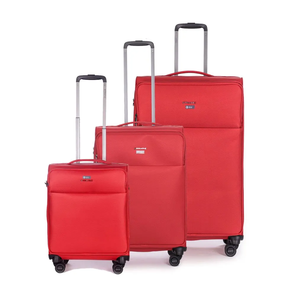 Stratic Stratic Light + - Koffer-Set 3-teilig (S, M, L) - Rot