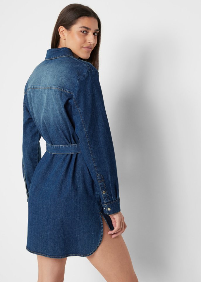 Jeanskleid mit Gürtel