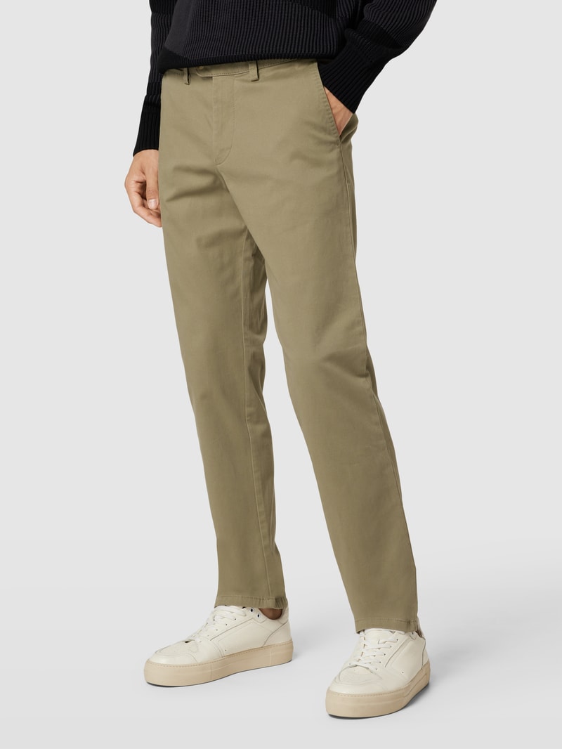 Chino mit französischen Eingrifftaschen in hellgrün