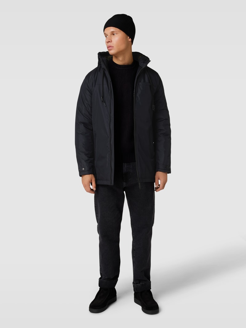 Jacke mit Reißverschluss in schwarz