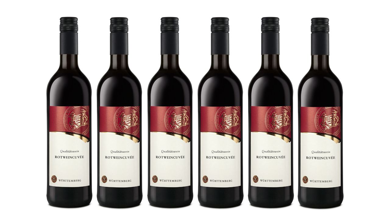 Württembergische WZG Württemberger Rotweincuvée Qualitätswein trocken 0,75L 6er Karton