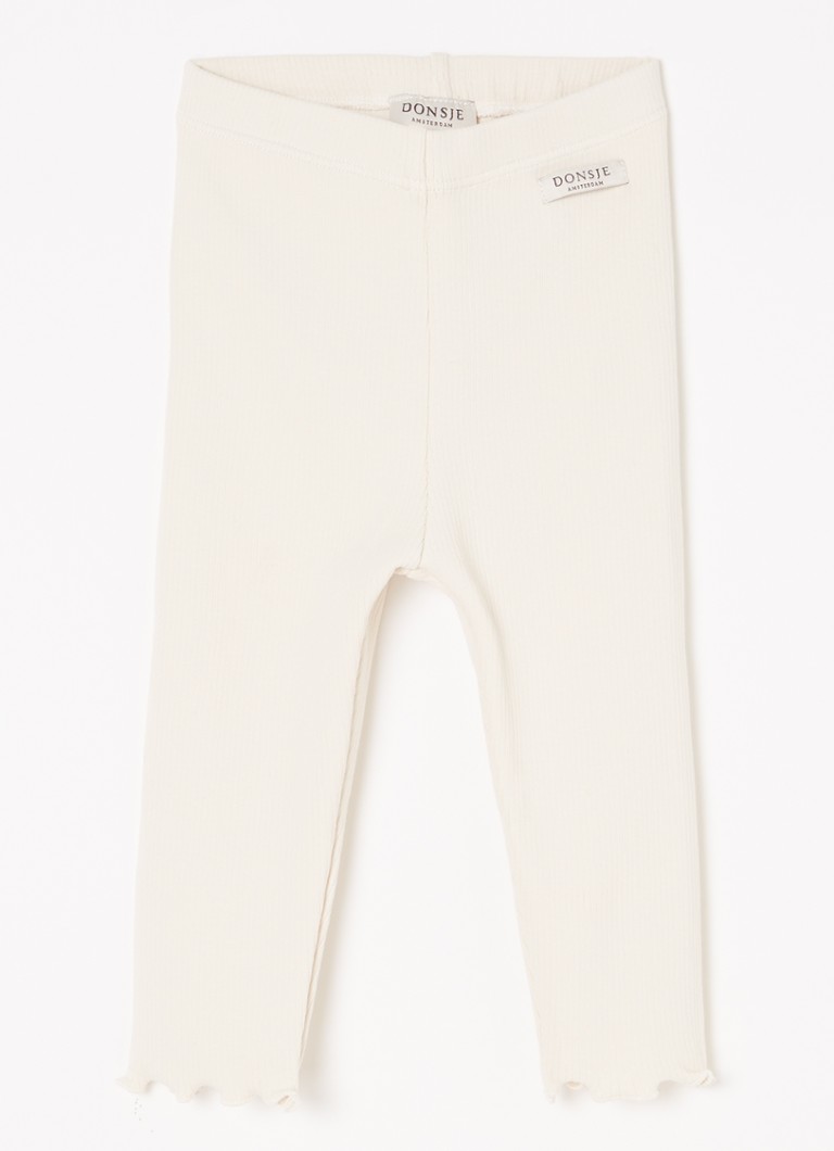 Donsje Amsterdam Joline bordázott leggings biopamutból