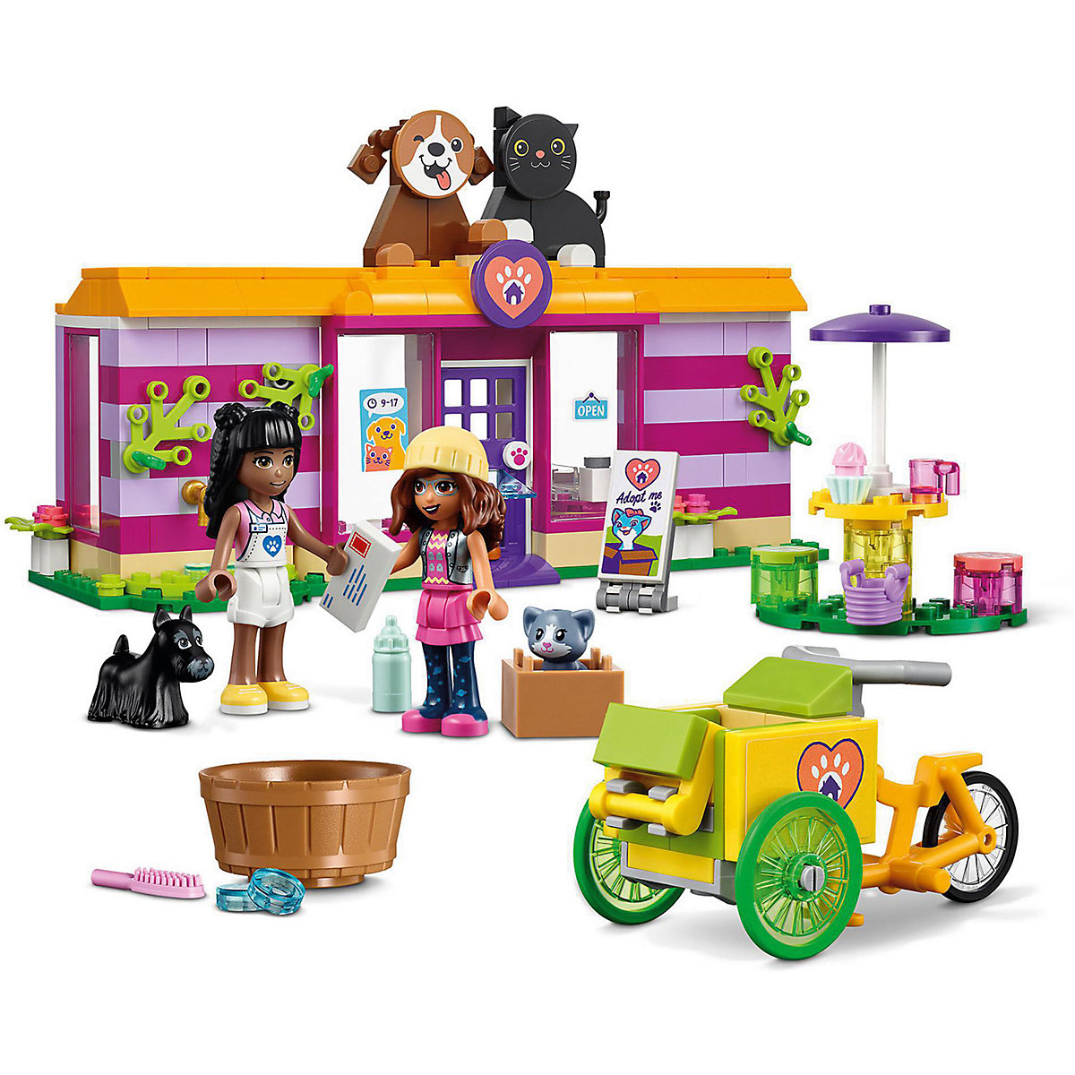 LEGO® Friends 41699 Tieradoptionscafé