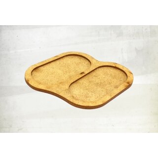Weapon Team Tray (for two prone models) (5)