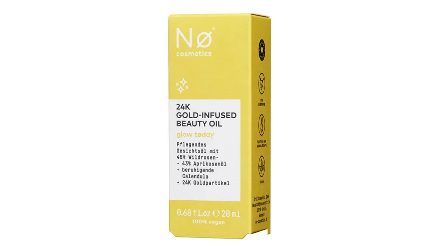 Nø Cosmetics glow tøday 24K Gold-Infused Beauty Oil 20 ml