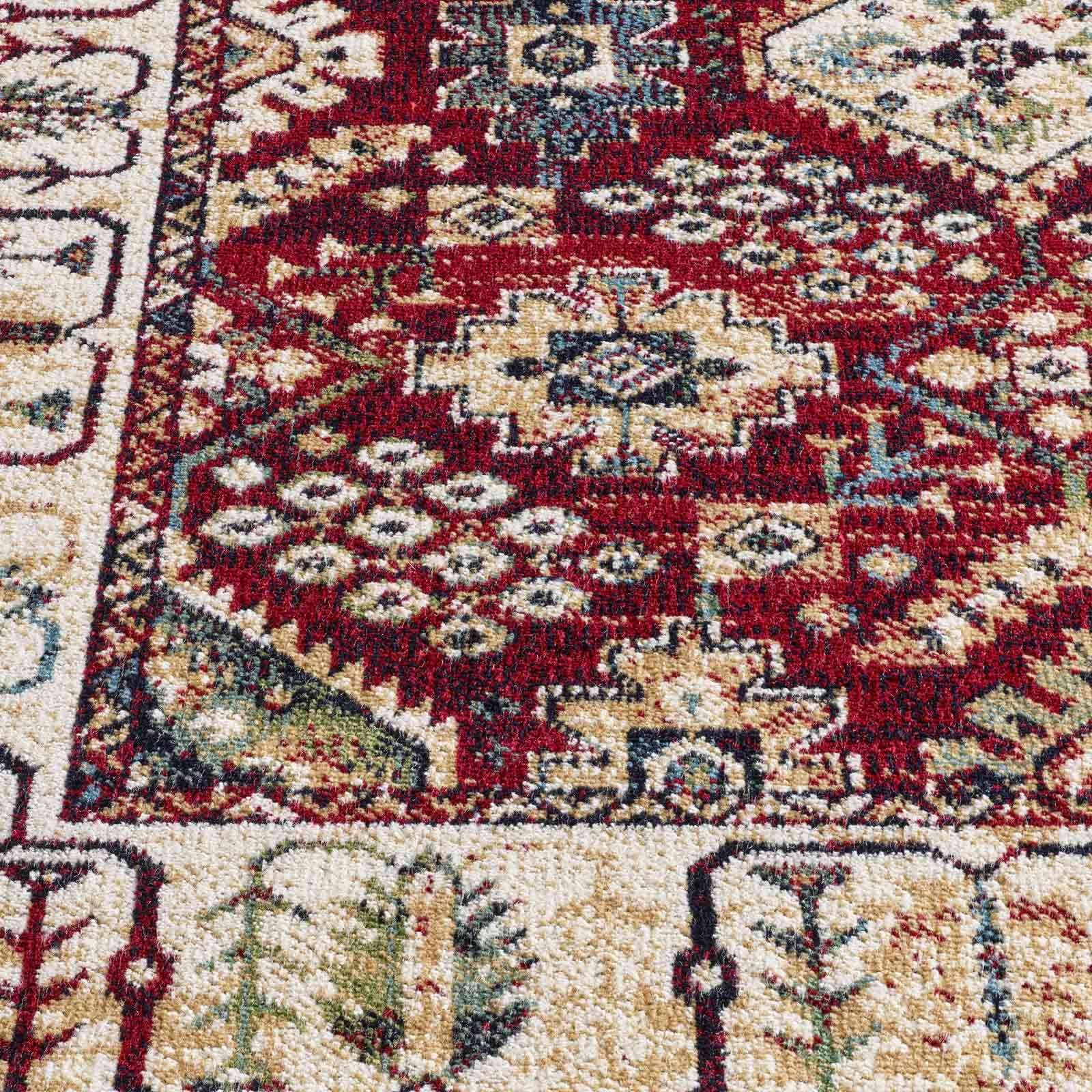 Teppich Palazzo Royal Lori, TaraCarpet, rechteckig, Höhe: 6 mm, Lori Seiden Optik rot Wohnzimmer Schlafzimmer Esszimmer 67x105