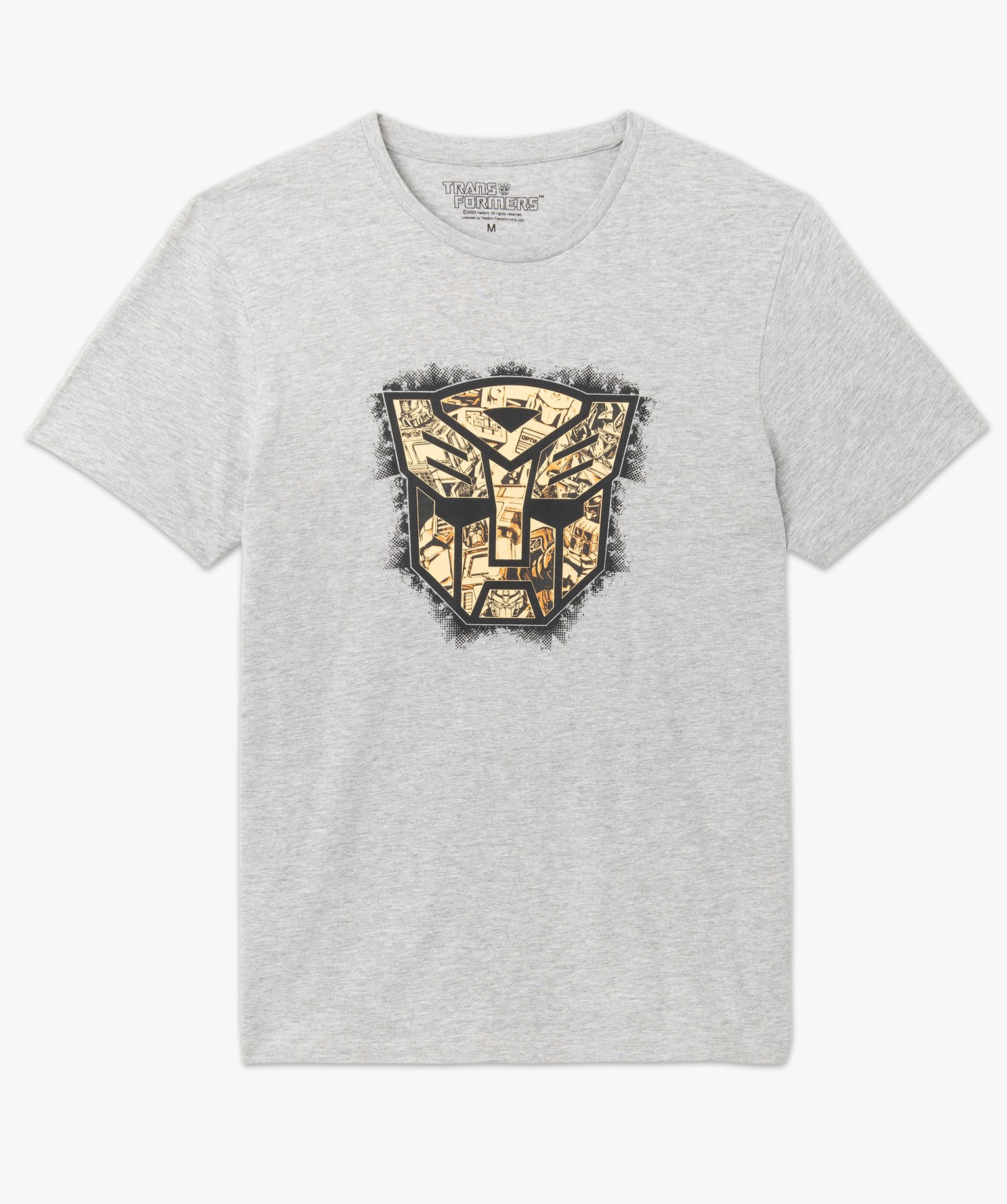 Tee-shirt homme imprimé à manches courtes - Transformers gris clair | GEMO