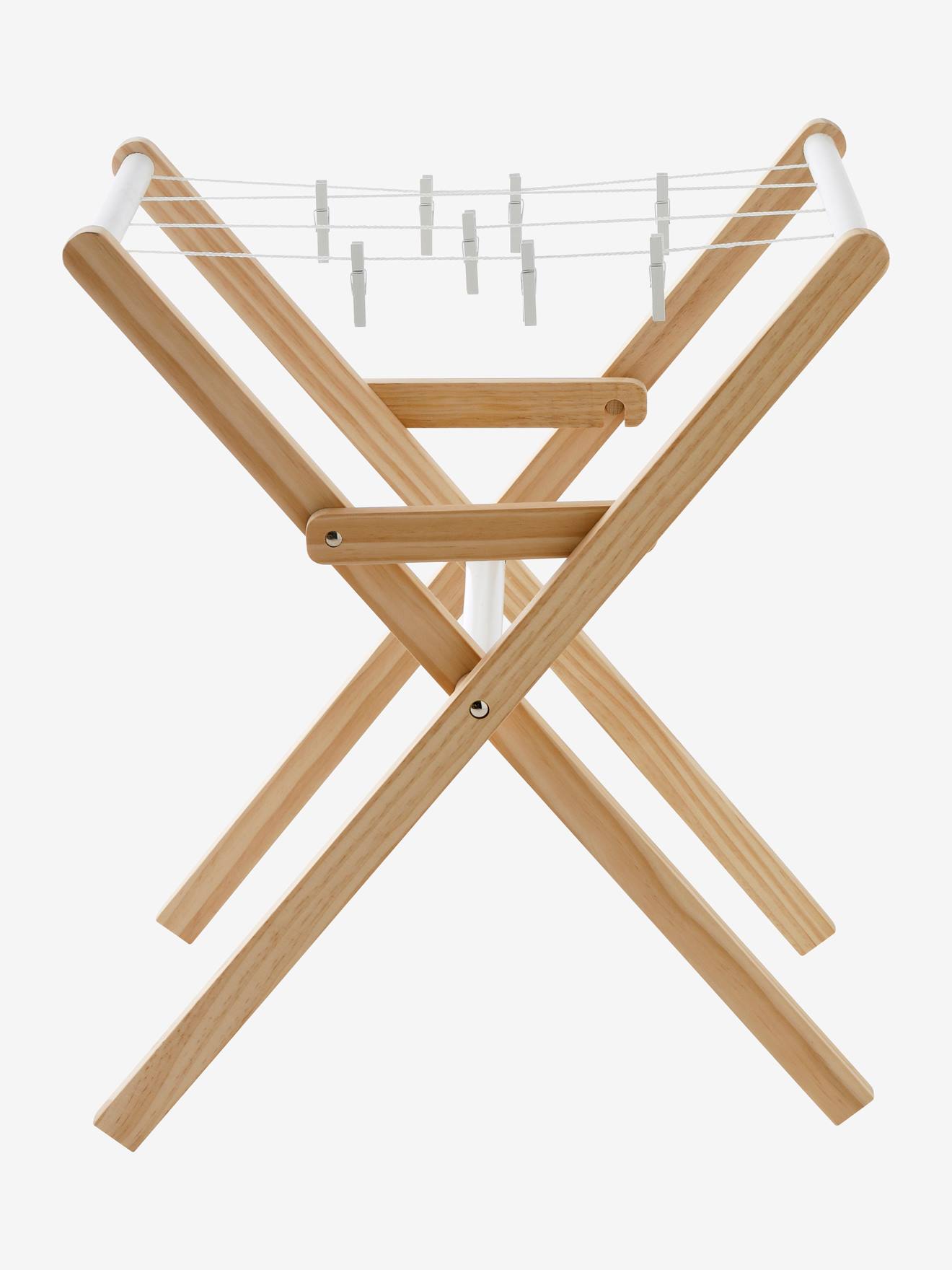 Etendoir à linge en bois FSC® blanc