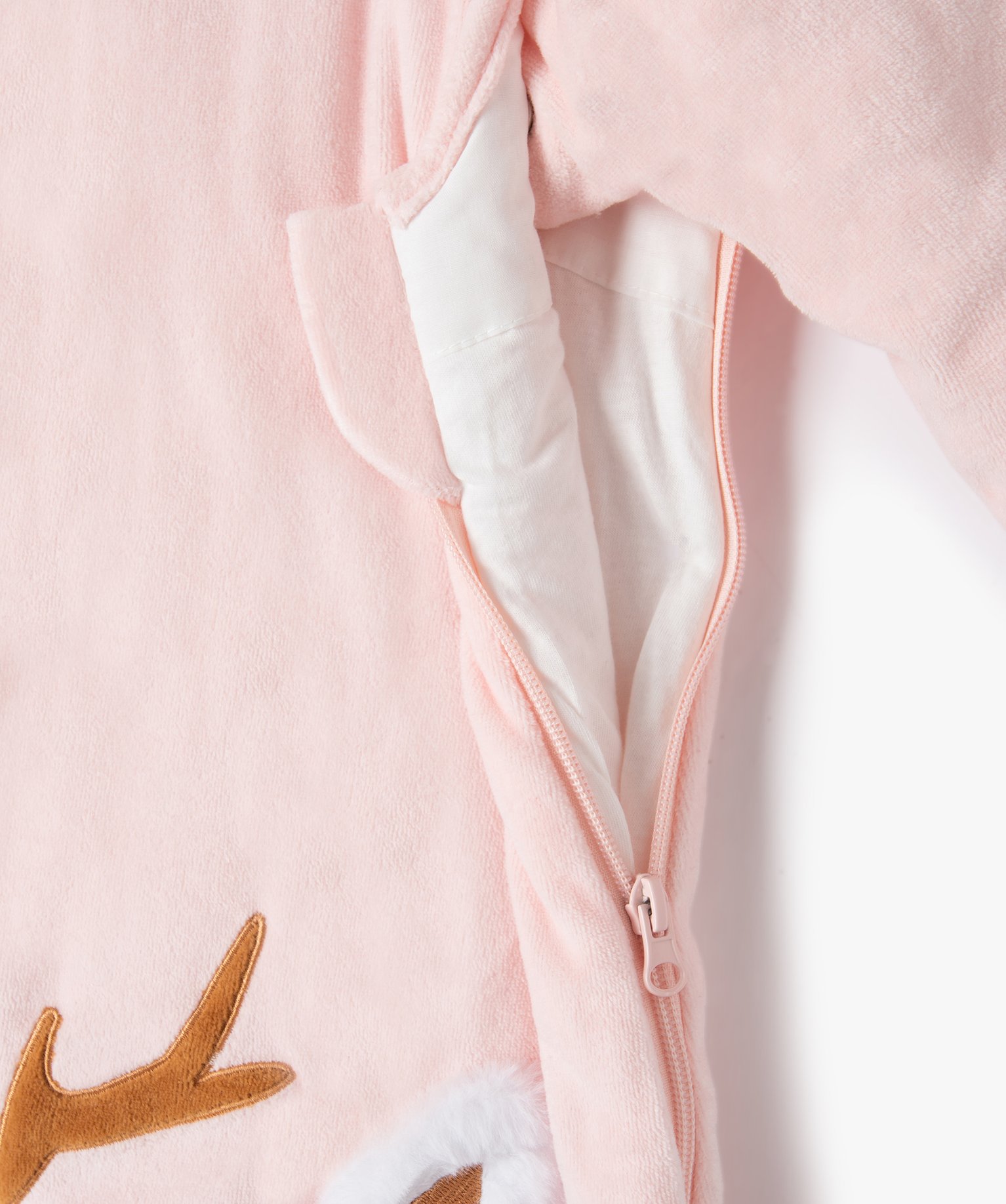 Gigoteuse bébé à manches amovibles avec motif peluche rose | GEMO
