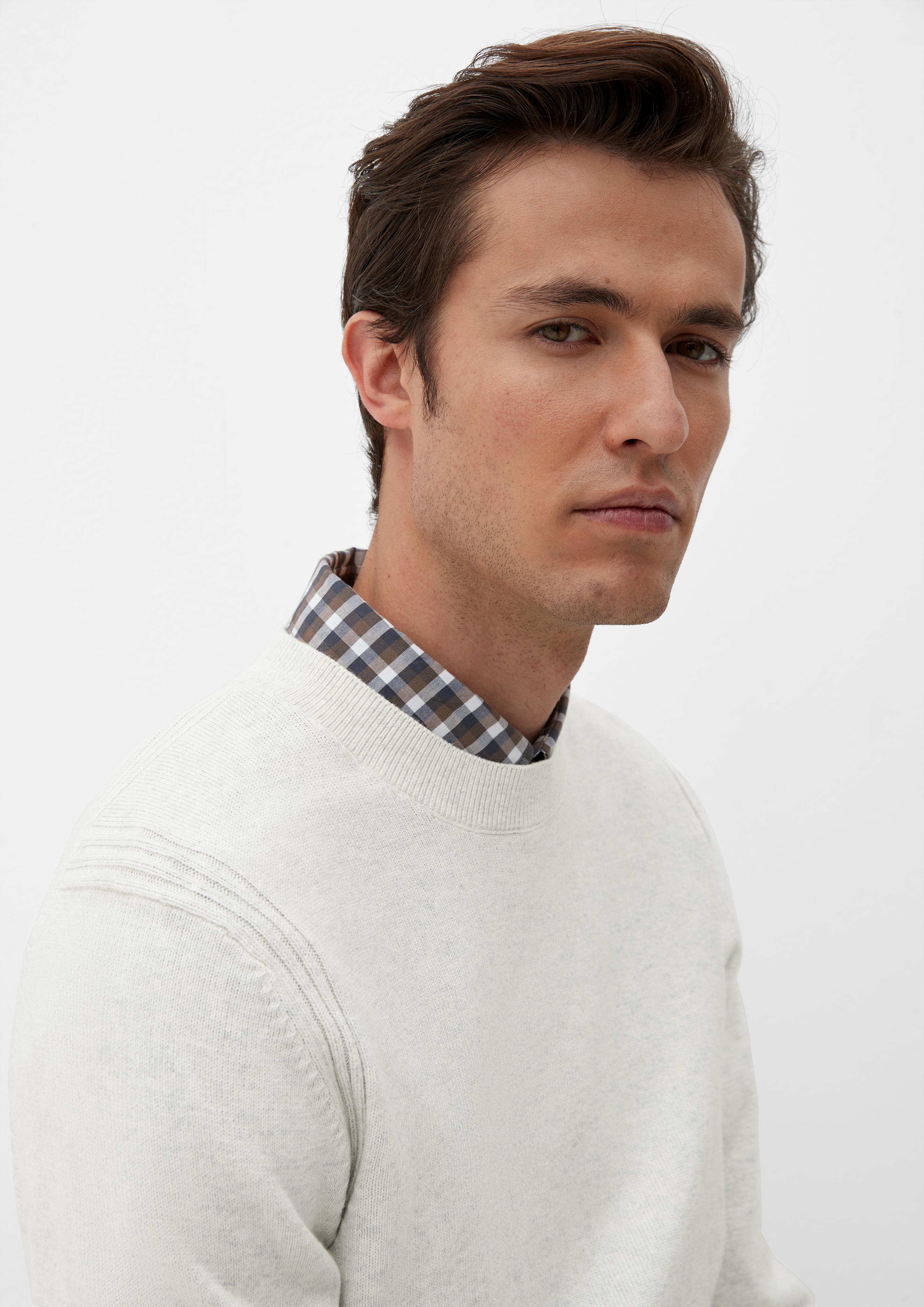 Feinstrickpullover mit Rippdetails  2124554-90X0