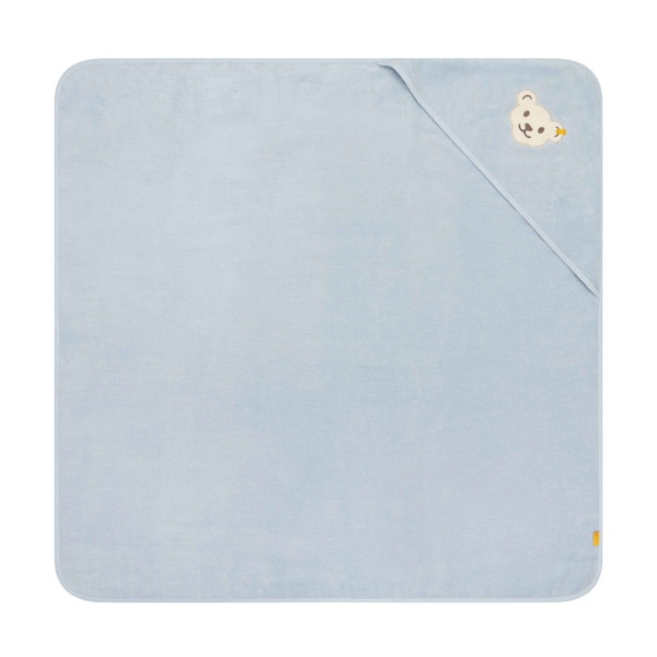 Badetuch mit Kapuze, hellblau