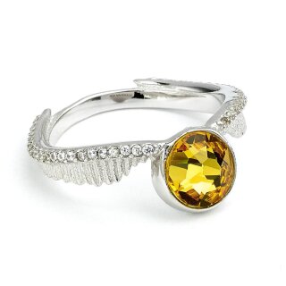Harry Potter x Swarovski Ring Goldener Schnatz UK-Größe O (Sterling Silber)