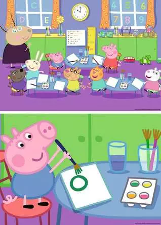 Kinderpuzzle ab 4 Jahren - Peppa in der Schule - 24 Teile