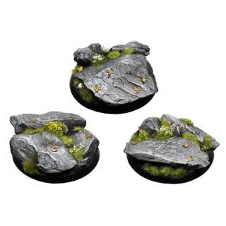 Rocky Outcrop Bases, Round 50mm (3)
