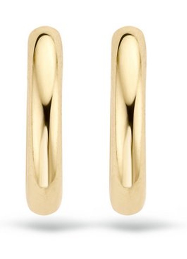 Orecchini color cipria in oro giallo 14 carati 7203YGO