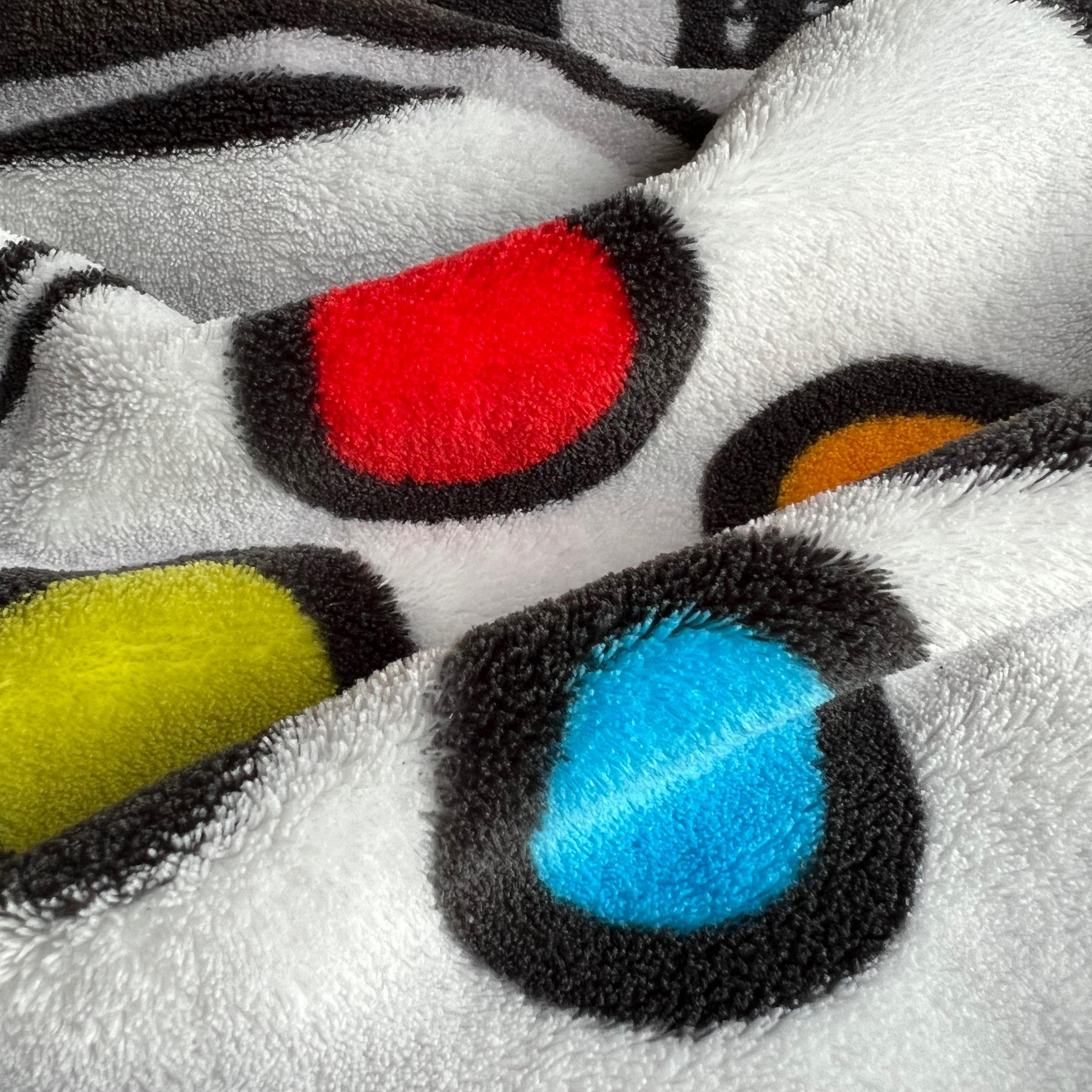 Wohndecke Gamer 150x200 cm, hochwertige Zocker Fleece-Decke mit Gamepad, MTOnlinehandel, Tagesdecke, Sofadecke passend zur Bettwäsche für Kinder, Teenager