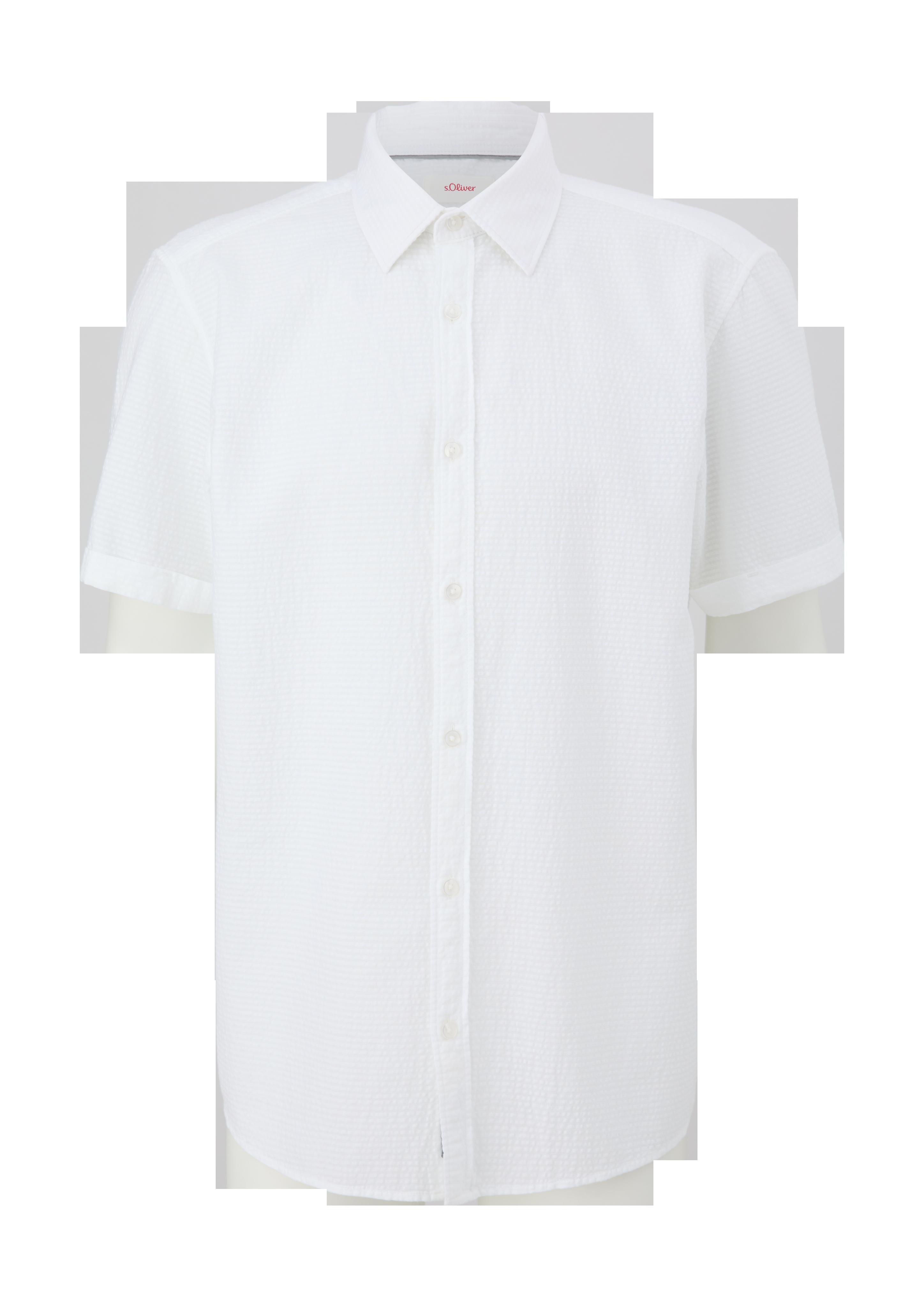 Regular: Kurzarmhemd im Streifendesign  2131012-0100