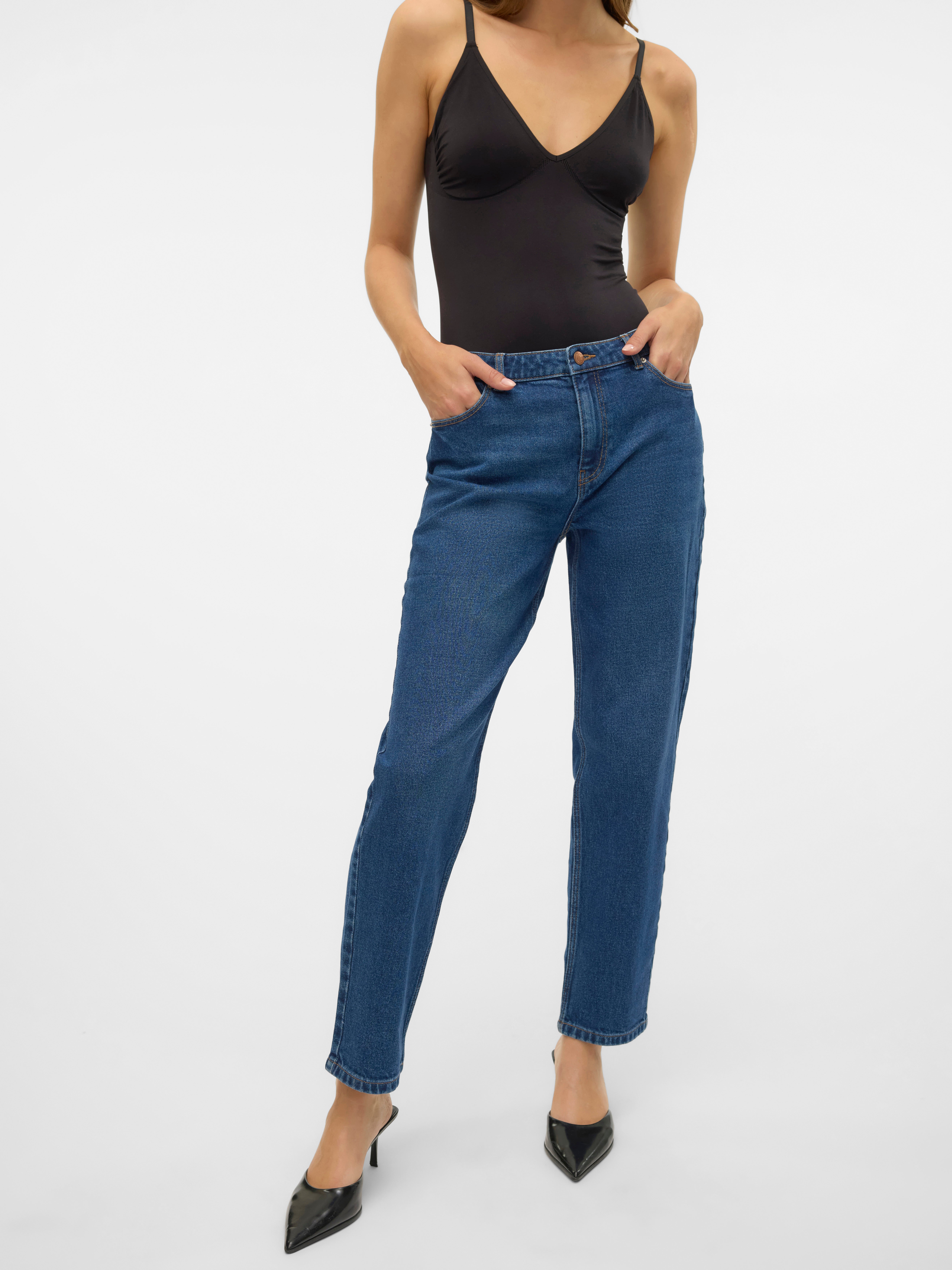 VMKYLA Mid Rise Gerade geschnitten Jeans