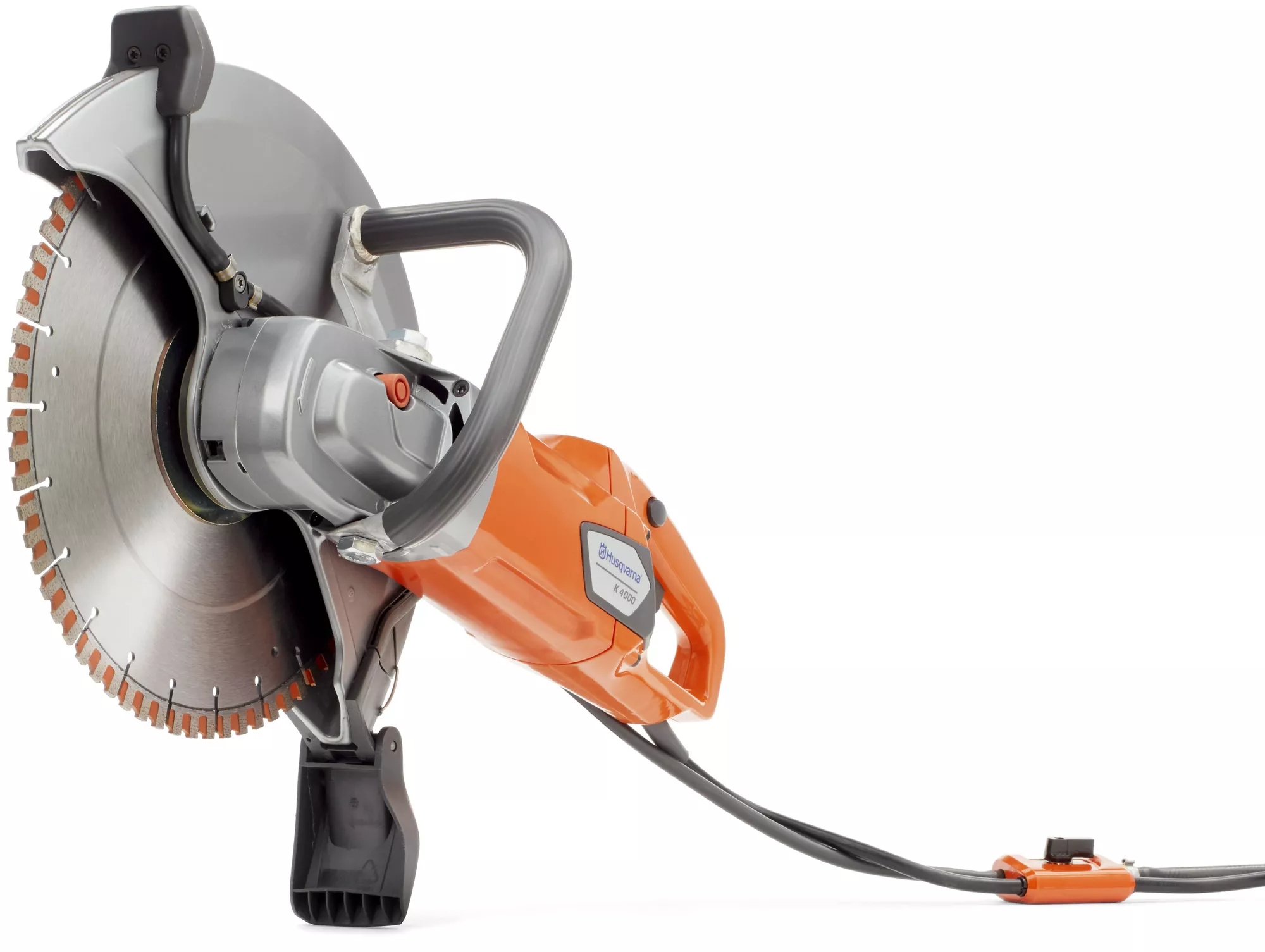 Serra de corte elétrica silenciosa para uso úmido Husqvarna 967079801 K4000 de 350 mm