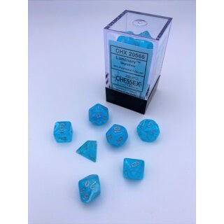 Luminary™ Mini-Polyhedral Sky/silver 7-Die set