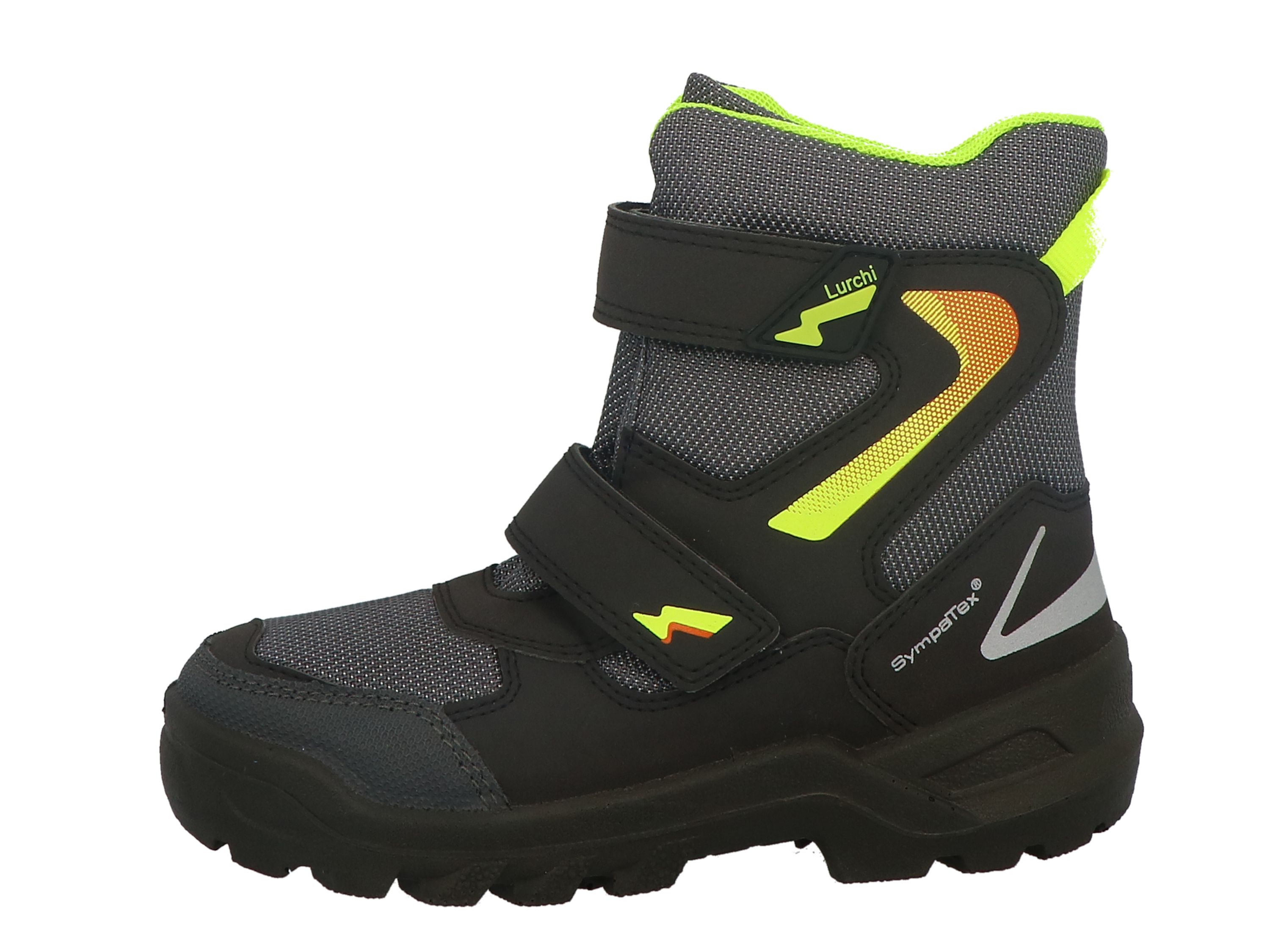 Lurchi Stiefelette Kazu-SYMPATEX - black-neon yellow