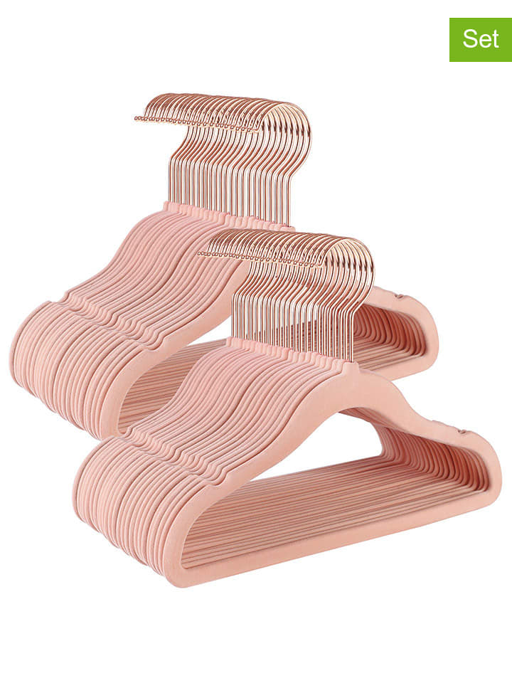 Songmics 50er-Set: Kinderkleiderbügel in Rosa/ Roségold - (B)30 x (H)20,5 cm günstig kaufen onesize