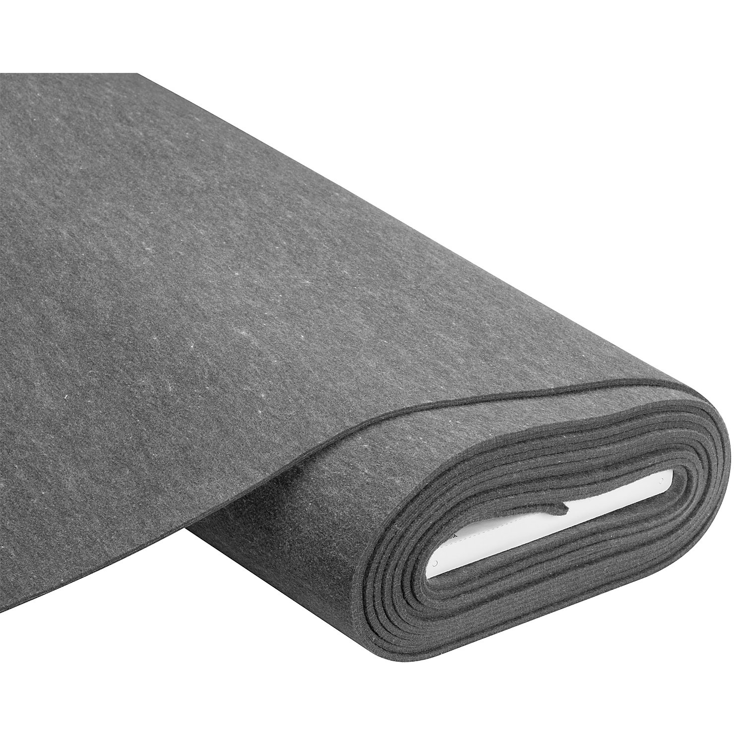 Textilfilz, Stärke 4 mm, grau-melange