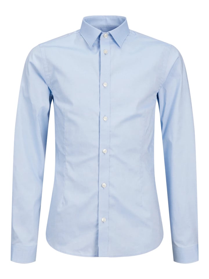 JACK & JONES Junior Hemd 'Parma' in hellblau günstig kaufen