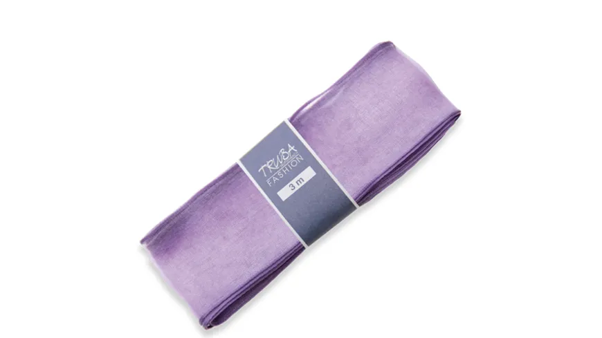 TRUBA Chiffonband mit Draht uni flieder 3 m