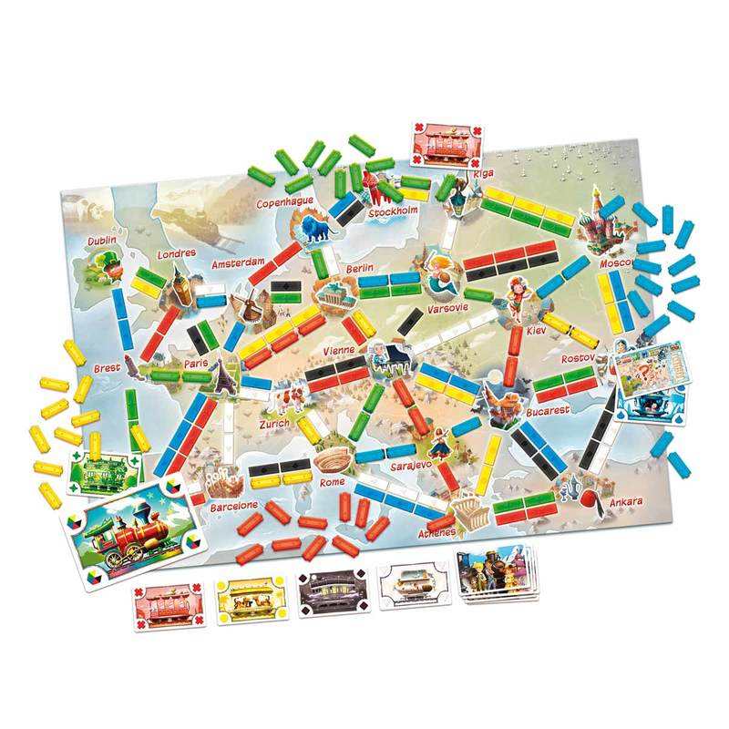 Jeu de société Les aventuriers du rail Mon premier voyage Asmodée