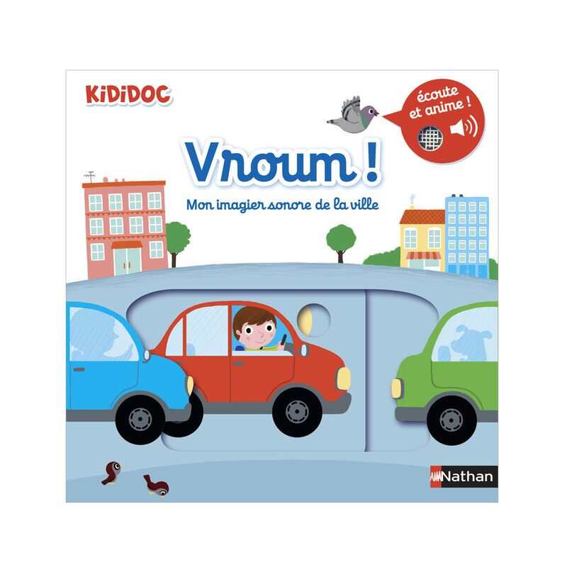 Livre Vroum ! Imagier sonore de la ville kididoc - Nathan Jeunesse