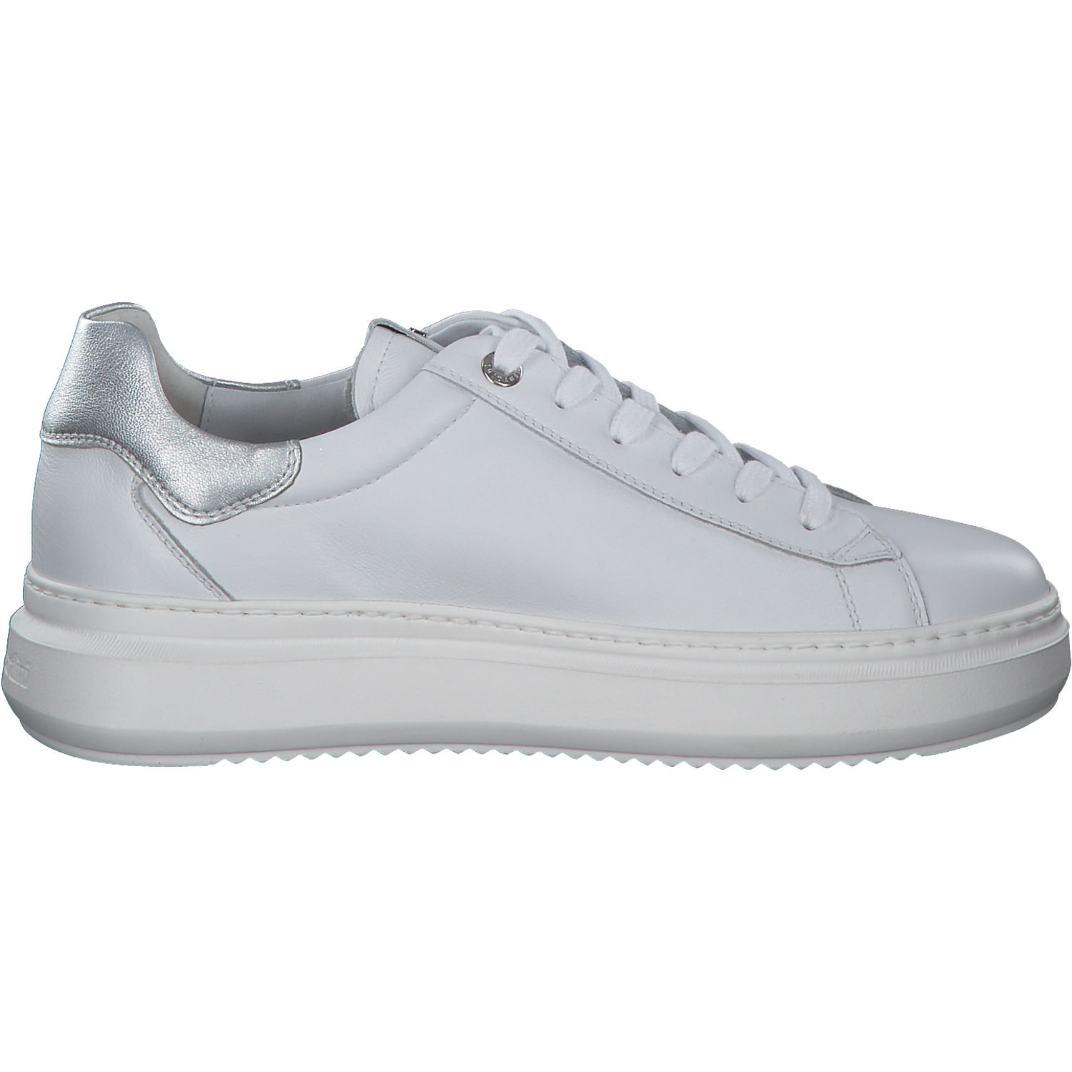 NeroGiardini E306554D, Schnürschuhe, Damen, bianco/argento