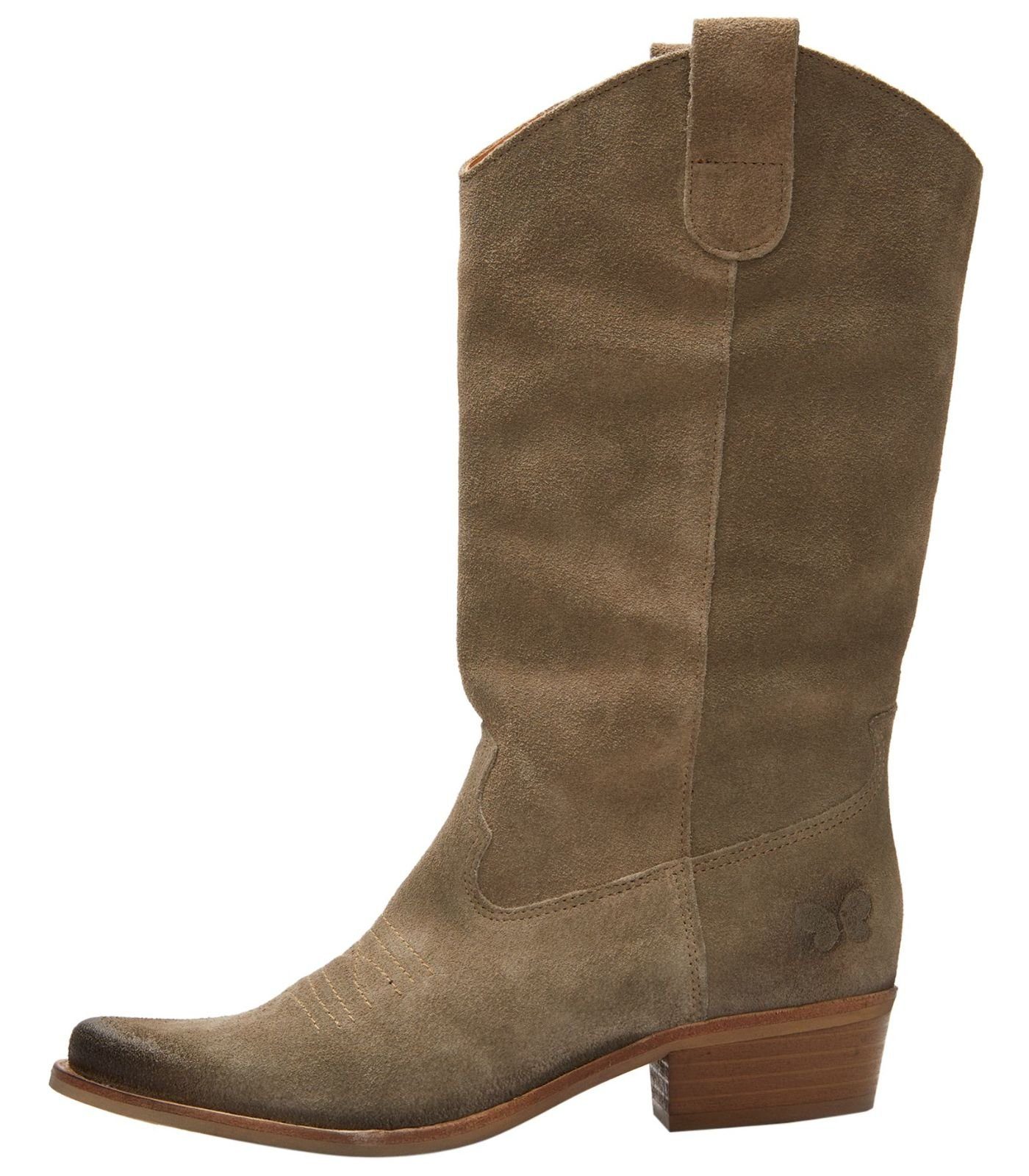 Felmini Stiefelette Leder Cowboy Stiefelette