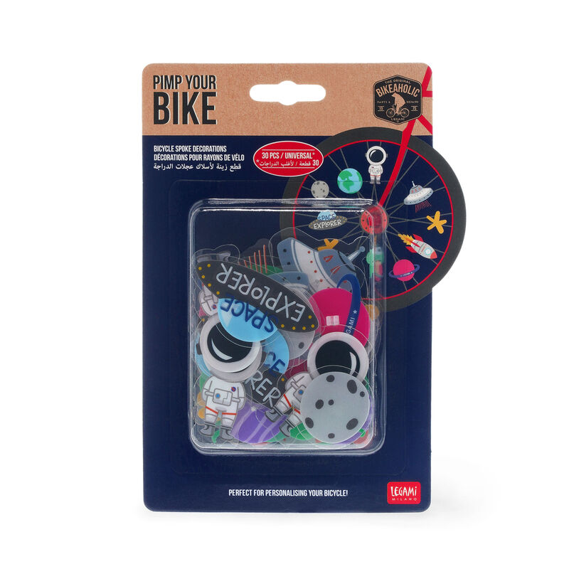 Sada 30 dekorácií na špice bicykla