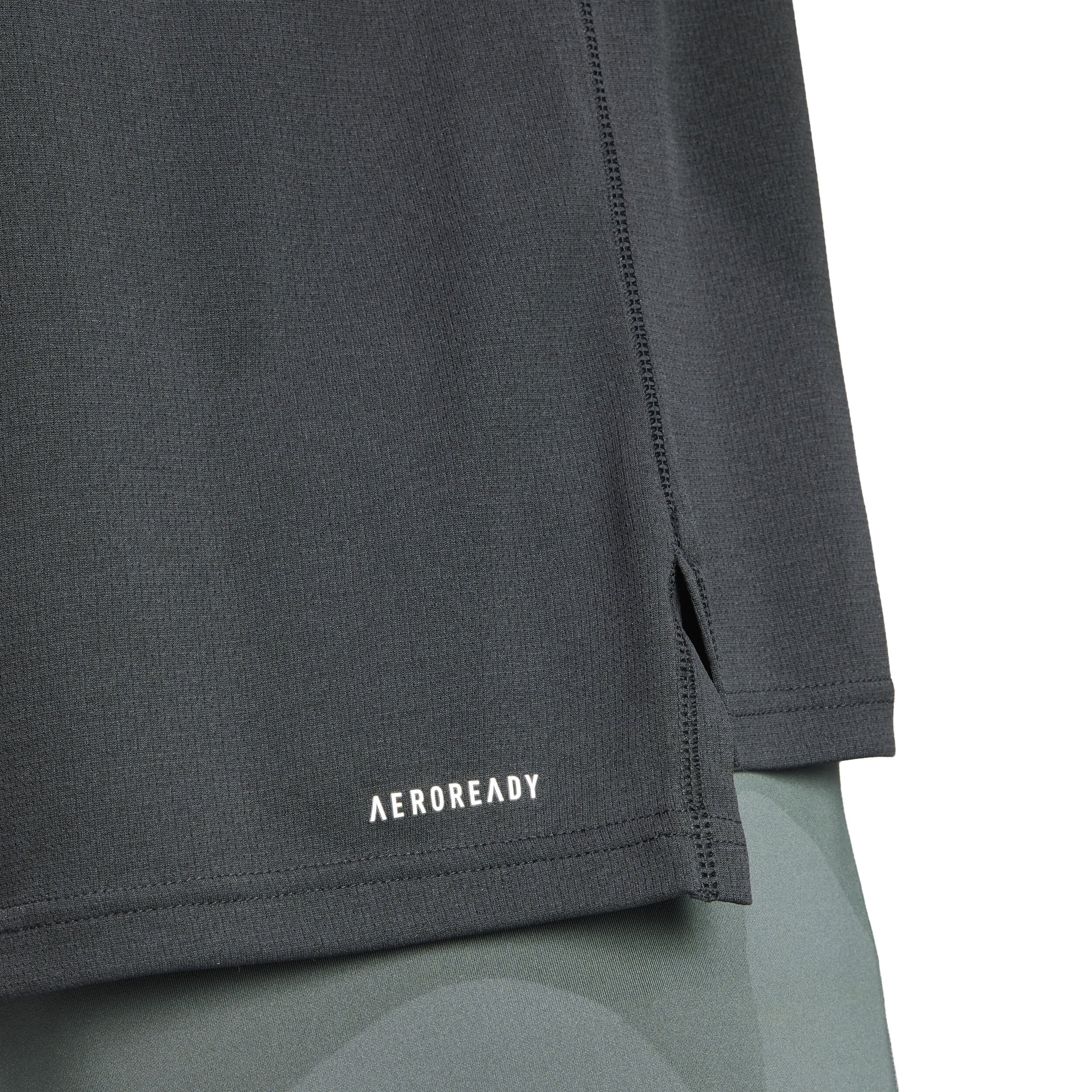 Essentials 1/4 Zip Longsleeve Herren - Schwarz