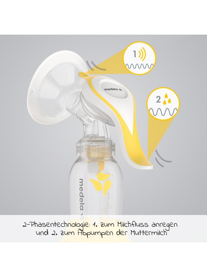 Medela Hand-Milchpumpe Harmony Flex in gelb günstig kaufen onesize