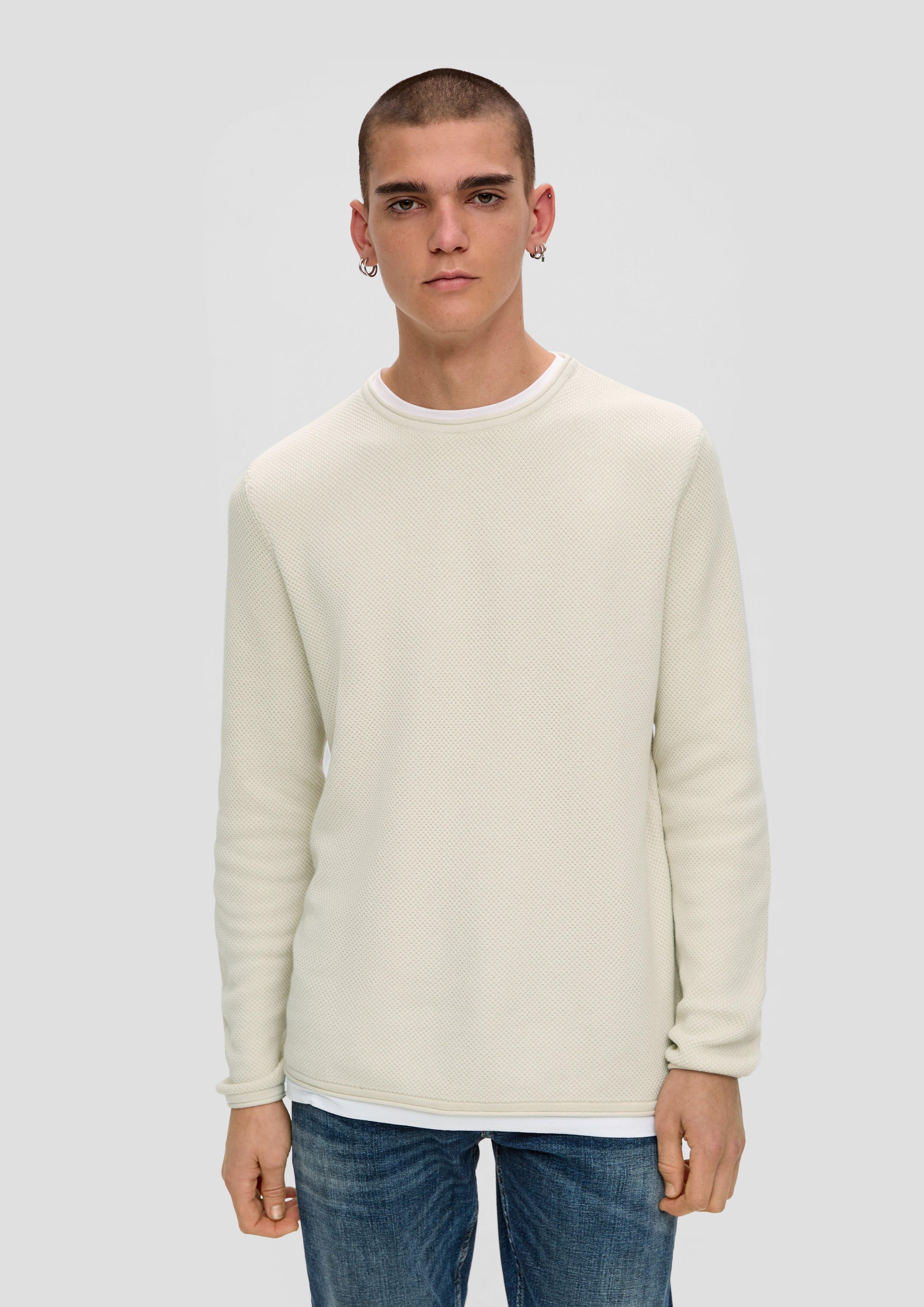 Strickpullover aus reiner Baumwolle  2151768-0330