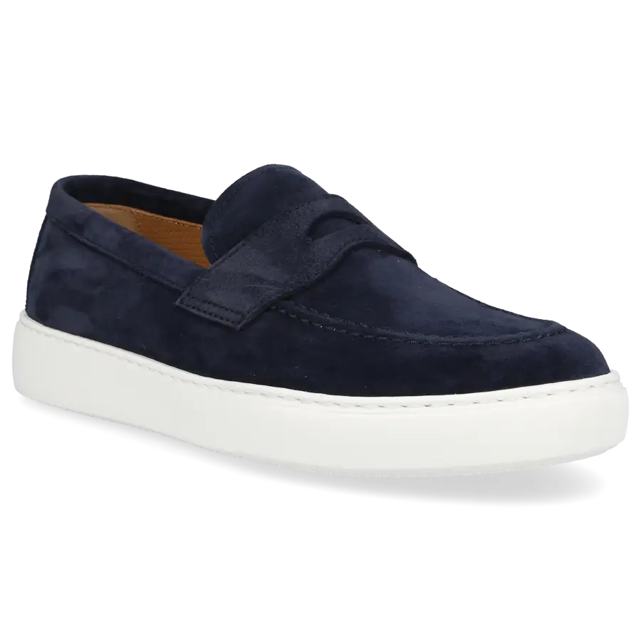 Henderson - Loafer ALBINO Veloursleder - blau