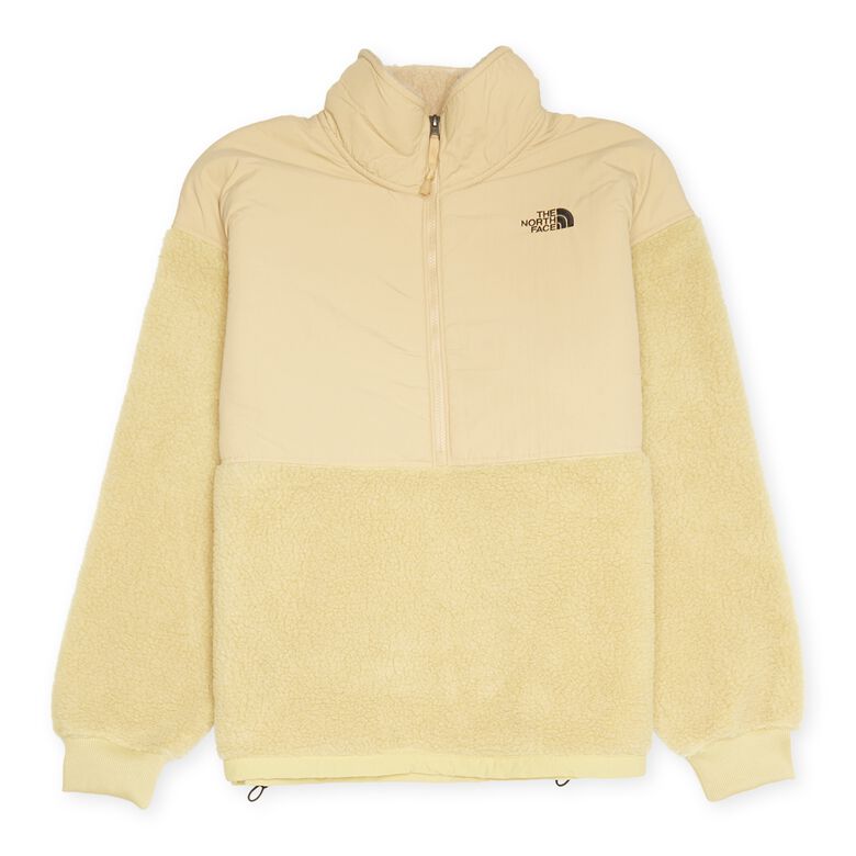 The North Face Platte High Pile Fleece 1/4 Zip khaki stone