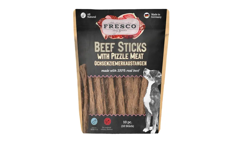 FRESCO Martin Rütter Hundesnack Beef Sticks Ochsenziemenkaustangen