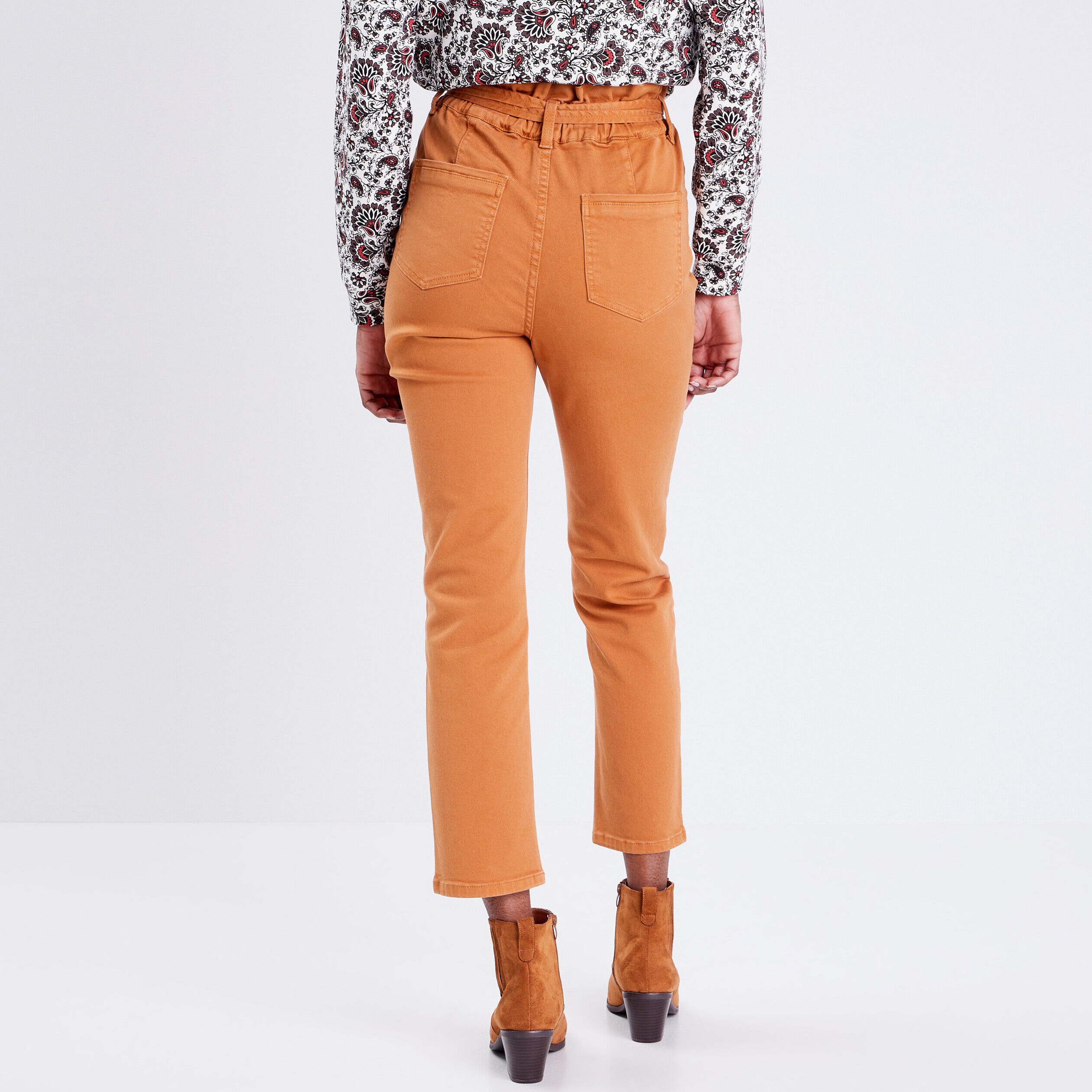 Pantalon paperbag camel femme | Cache Cache