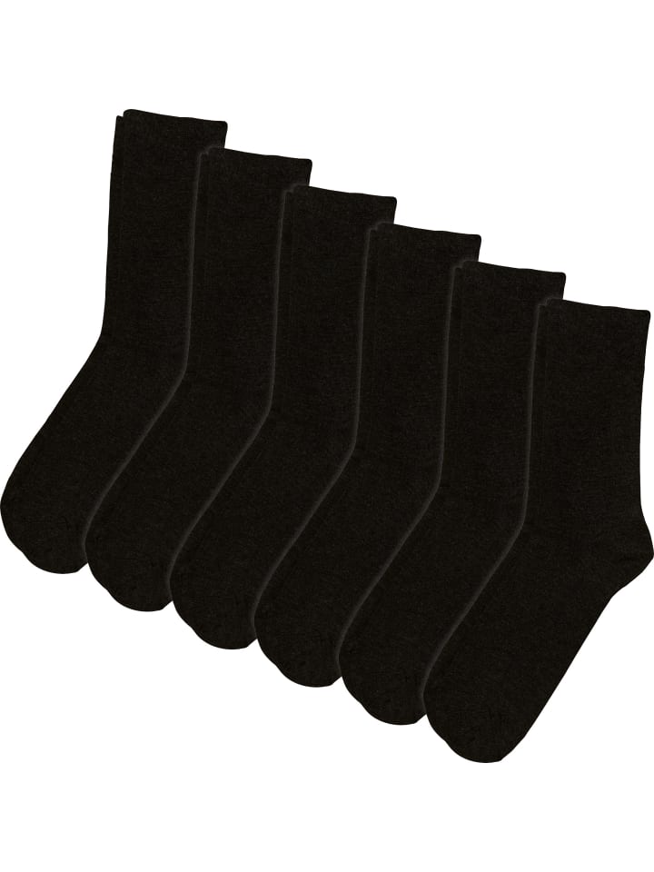 Erwin Müller Socken 6 Paar in schwarz günstig kaufen