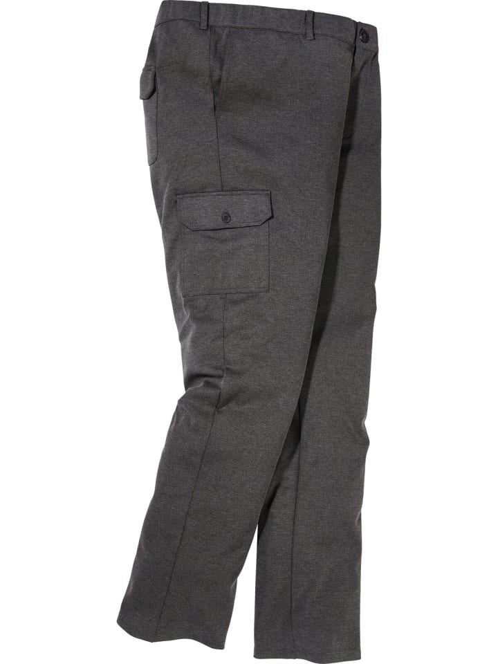 Charles Colby Cargohose BARON CLAY in dunkelgrau melange günstig kaufen