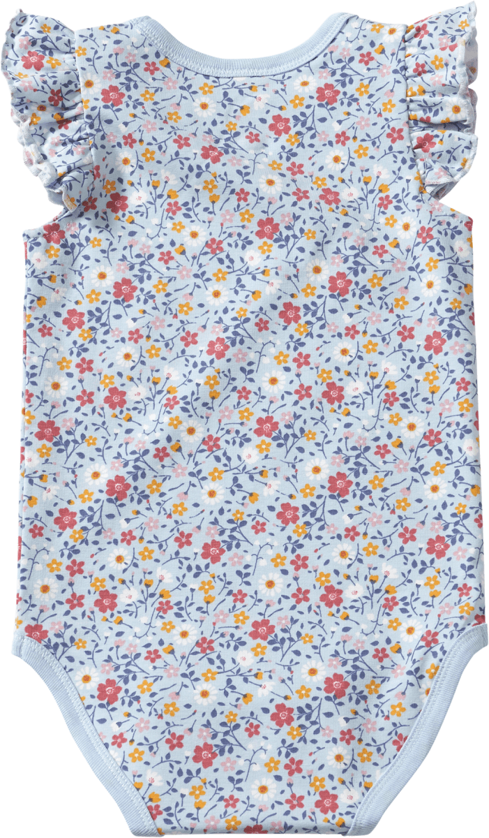 Body Ärmellos Pro Climate mit Blumen-Muster, blau, Gr. 86/92, 1 St