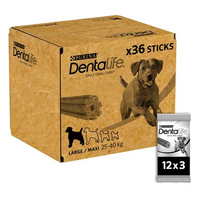 PURINA Dentalife Tägliche Zahnpflege-Snacks für große Hunde (25-40 kg)