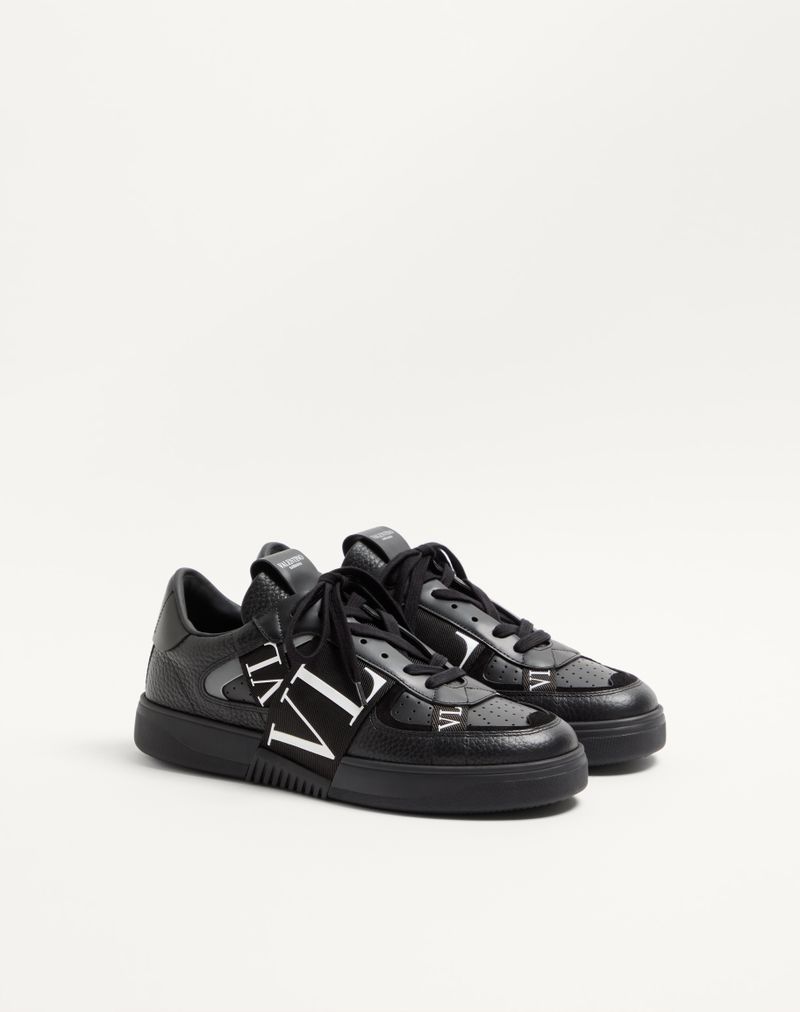 Baskets basses Vl7N en cuir de veau et rubans