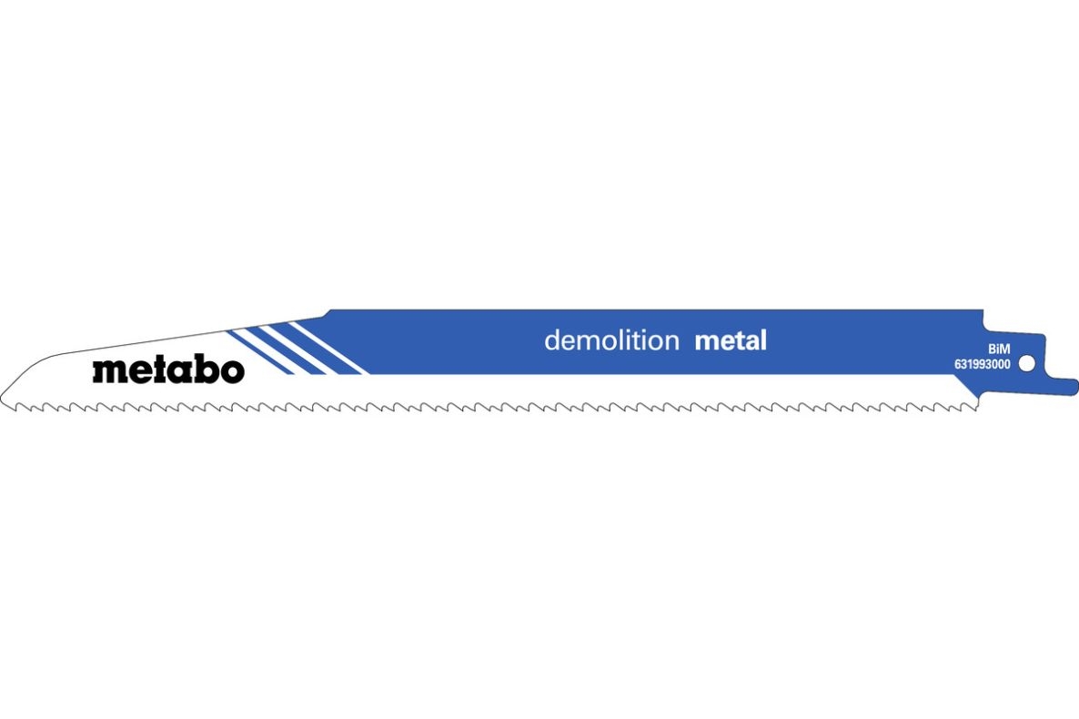 Metabo Zubehör 631993000 Reciprozaagbladen (5 st.) BiM 225x1,6 mm/2,9
