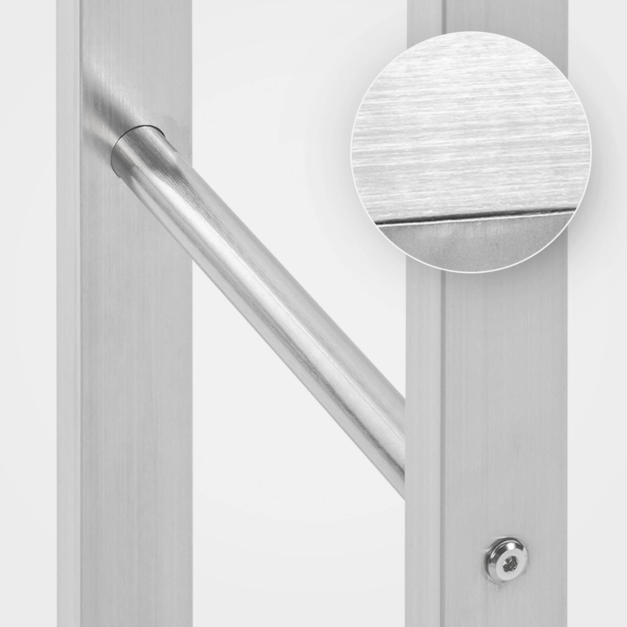 CLP Kaminholzregal Keri V2, BxTxH:100x25x100 cm, aus Edelstahl