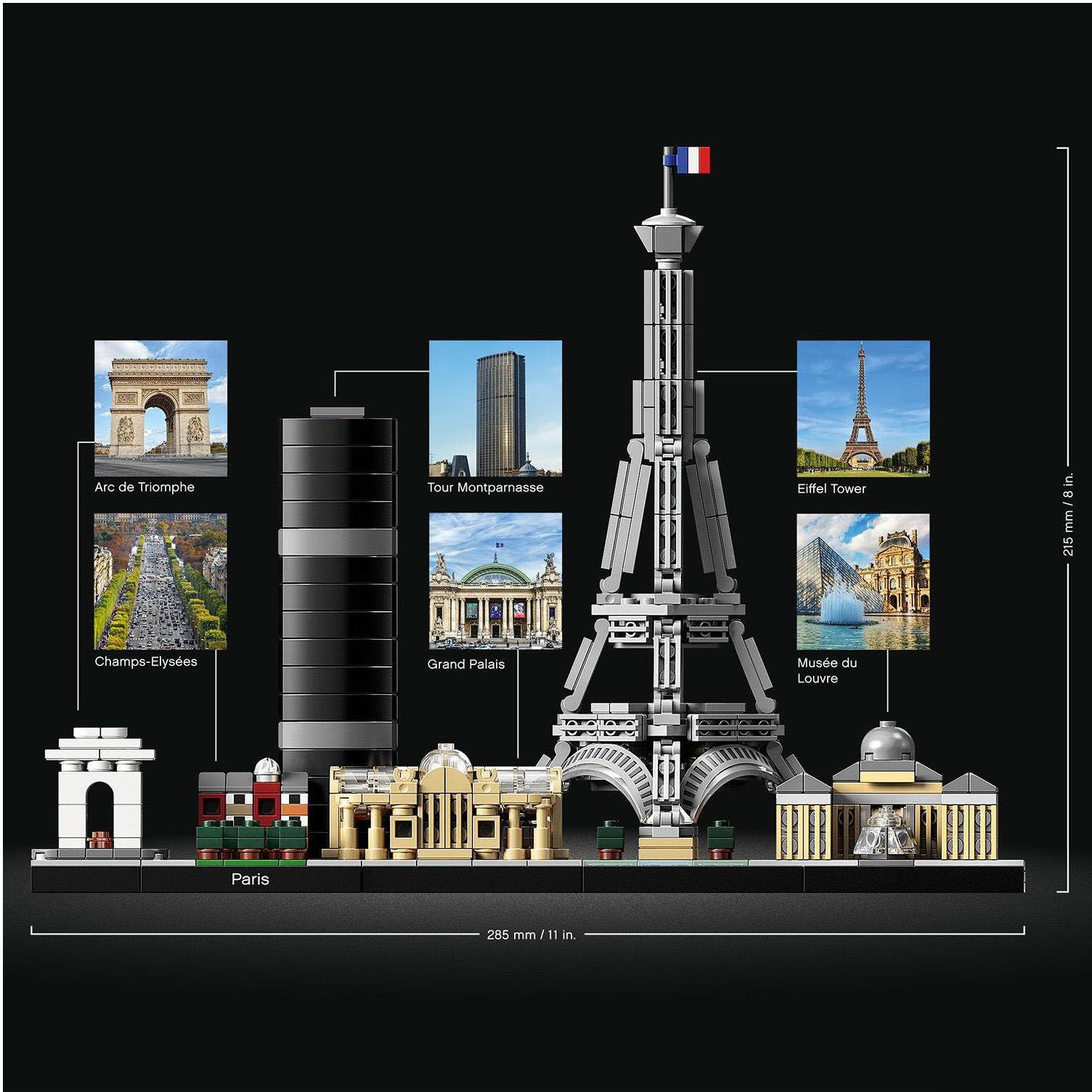 LEGO® Konstruktionsspielsteine Paris (21044), LEGO® Architecture, (649 St), Made in Europe
